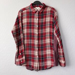 Velvet Graham & Spencer Plaid Flannel Shirt Button‎ Down Long Sleeve Large